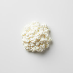 Pile of kefir cheese curds