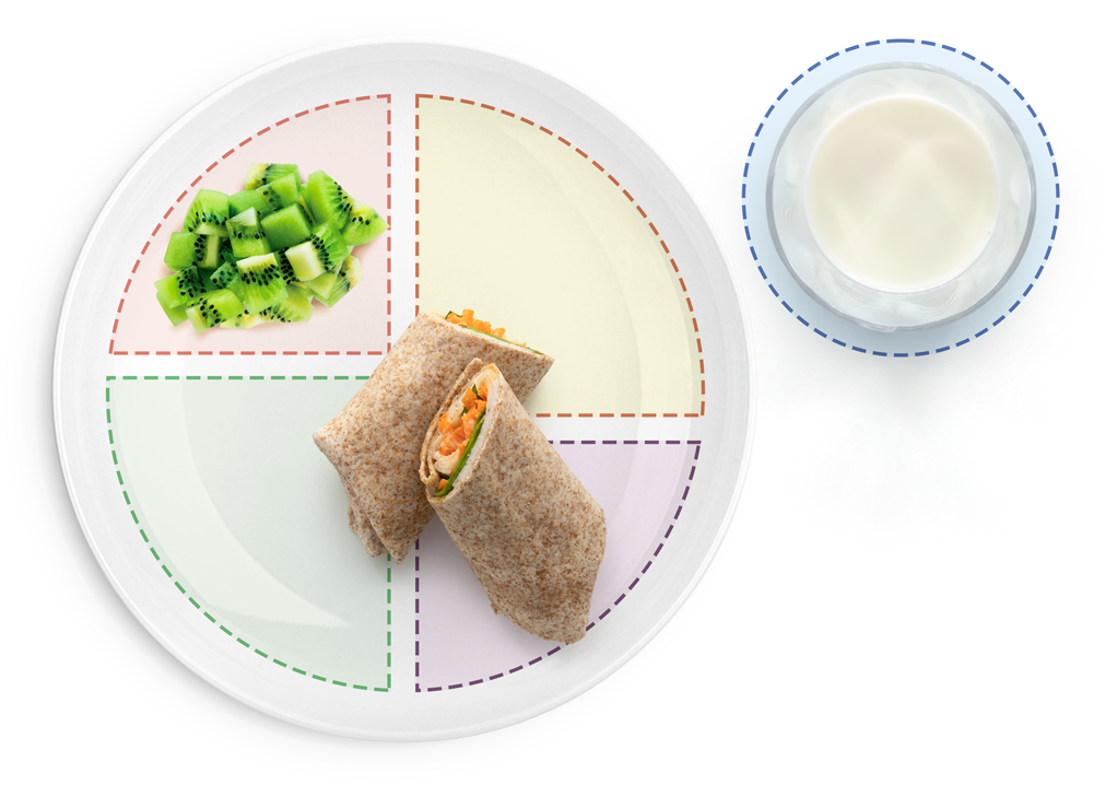 Roll para el almuerzo con kiwi