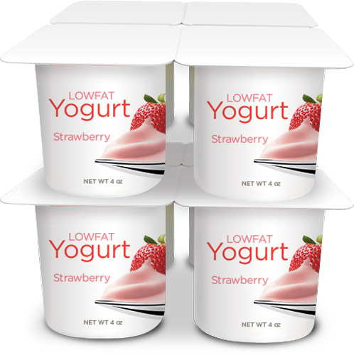 Yogurt One pack of eight 4-ounce cups