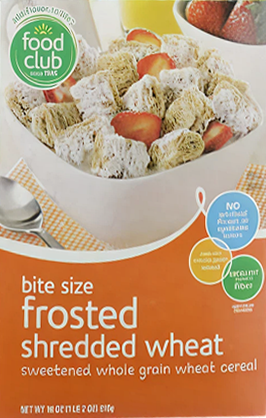 Food Club frosted wheat