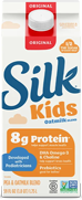 Silk Kids oat milk carton with original flavor.