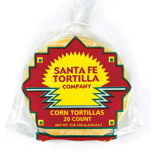 Pack of Santa Fe corn tortillas, 20 count.