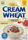 Cream of Wheat box with berries on cereal.