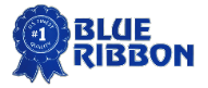Blue ribbon with "#1 Quality" text beside it.