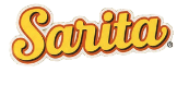 Sarita logo in stylized yellow and red text.