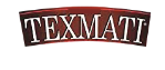 "Texmati logo on a dark background."