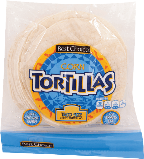 Corn tortillas package with clear labeling and branding.