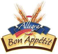 Logo with Allegra and Bon Appétit text.
