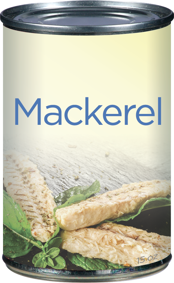 Canned mackerel can