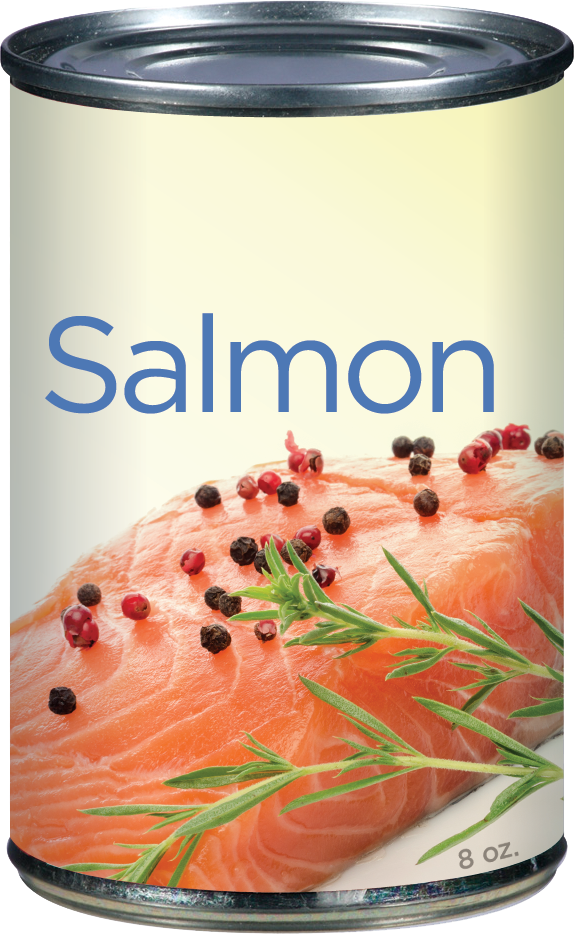 Canned salmon can