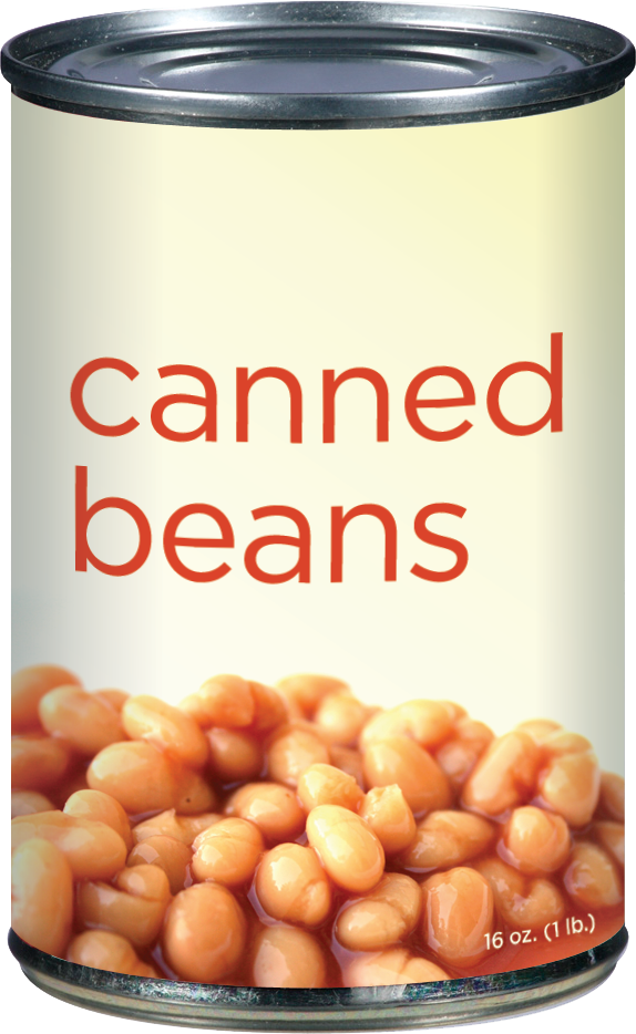 Canned beans can