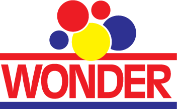 Wonder logo with colorful overlapping circles.