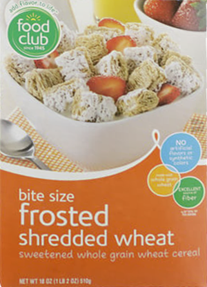 Food Club Frosted Shredded Wheat