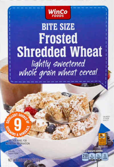 winco Bite Size Frosted Shredded Wheat