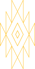 Geometric yellow pattern with diamond shapes.